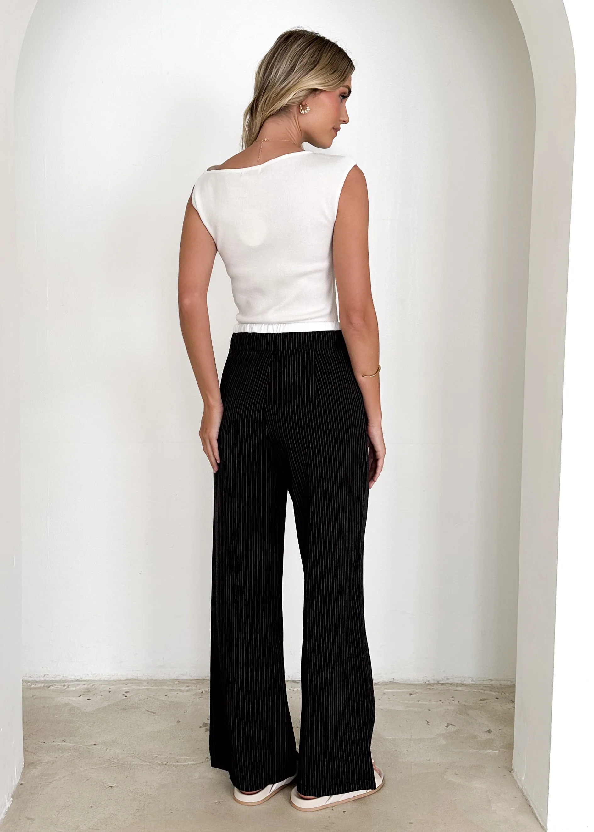 Sadra Pants - Black Pinstripe - Image 5