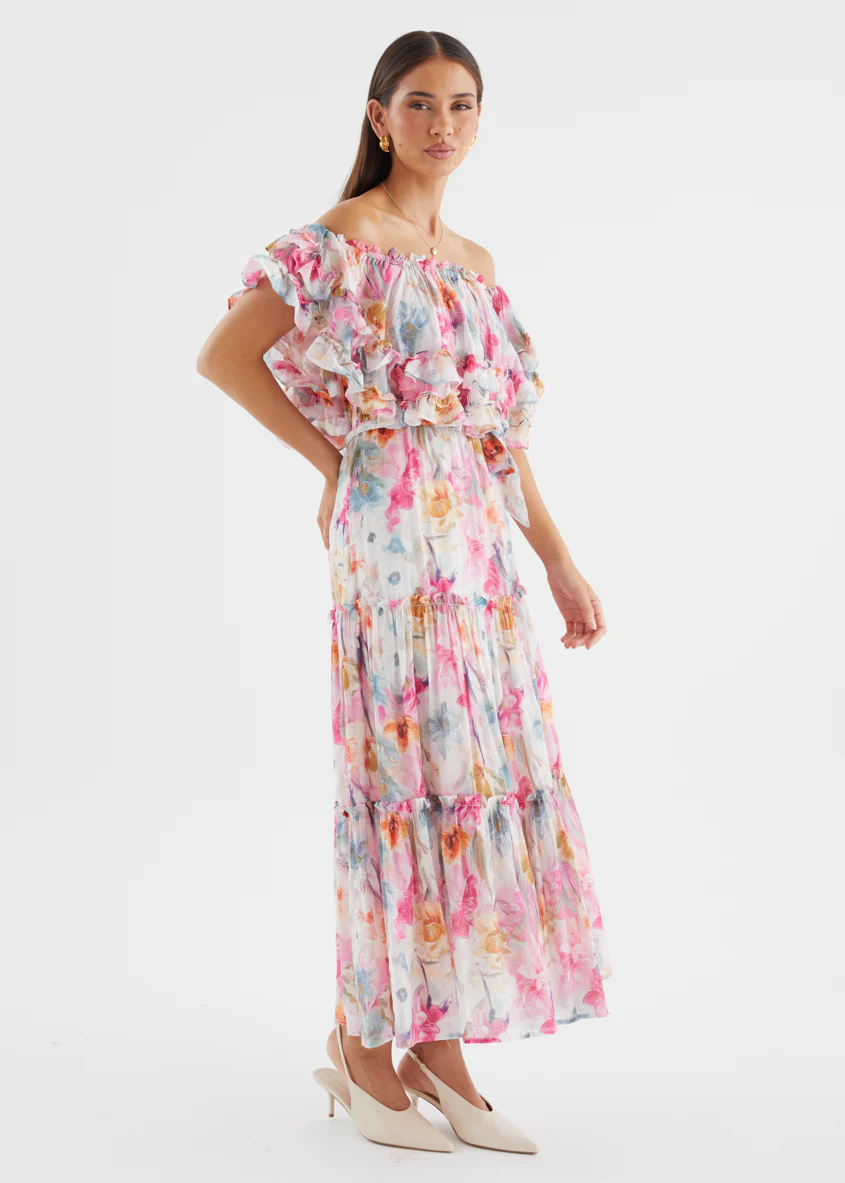 Samara Maxi Dress - Pink Blooms - Image 7