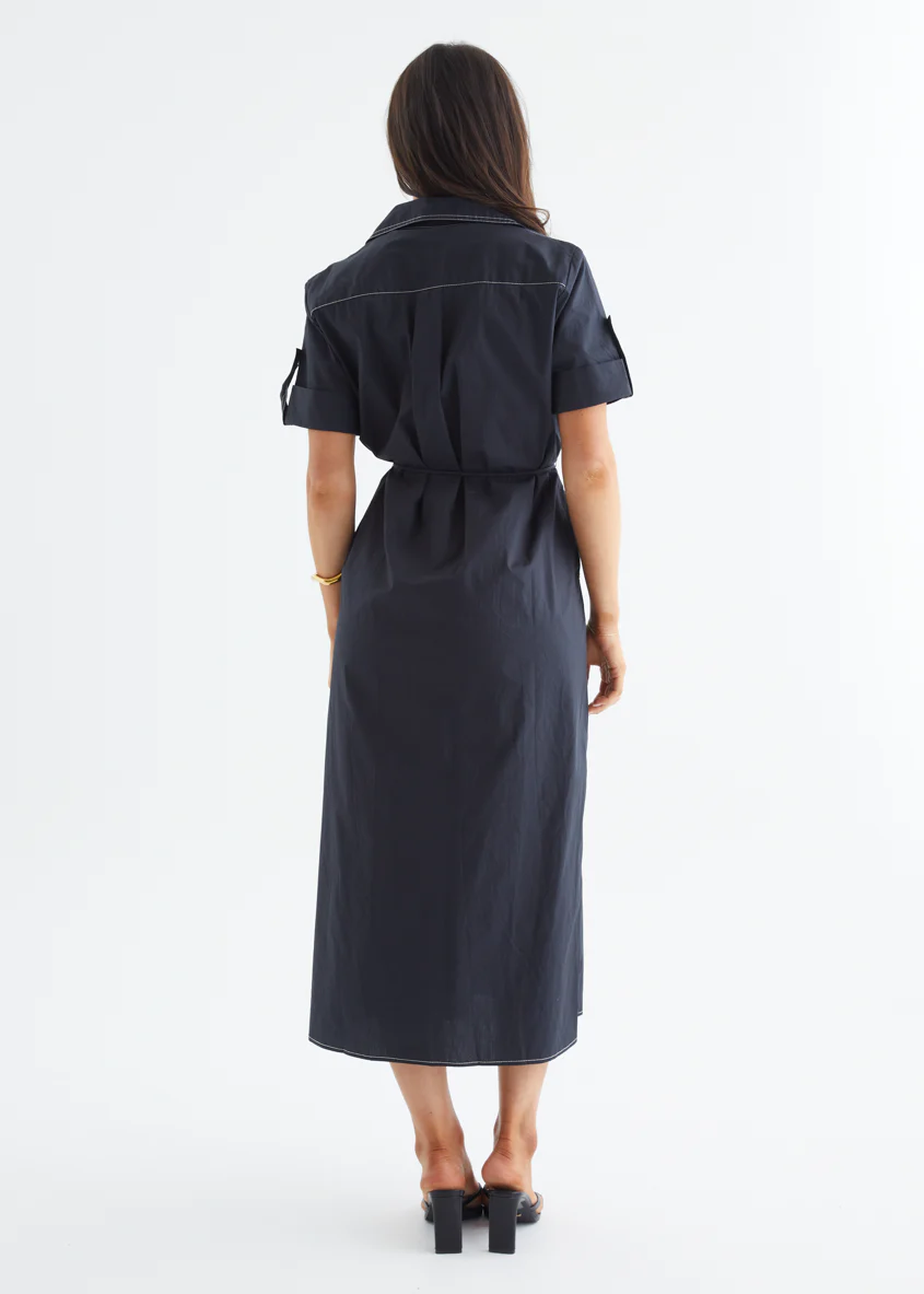 Shania Midi Dress - Midnight - Image 8