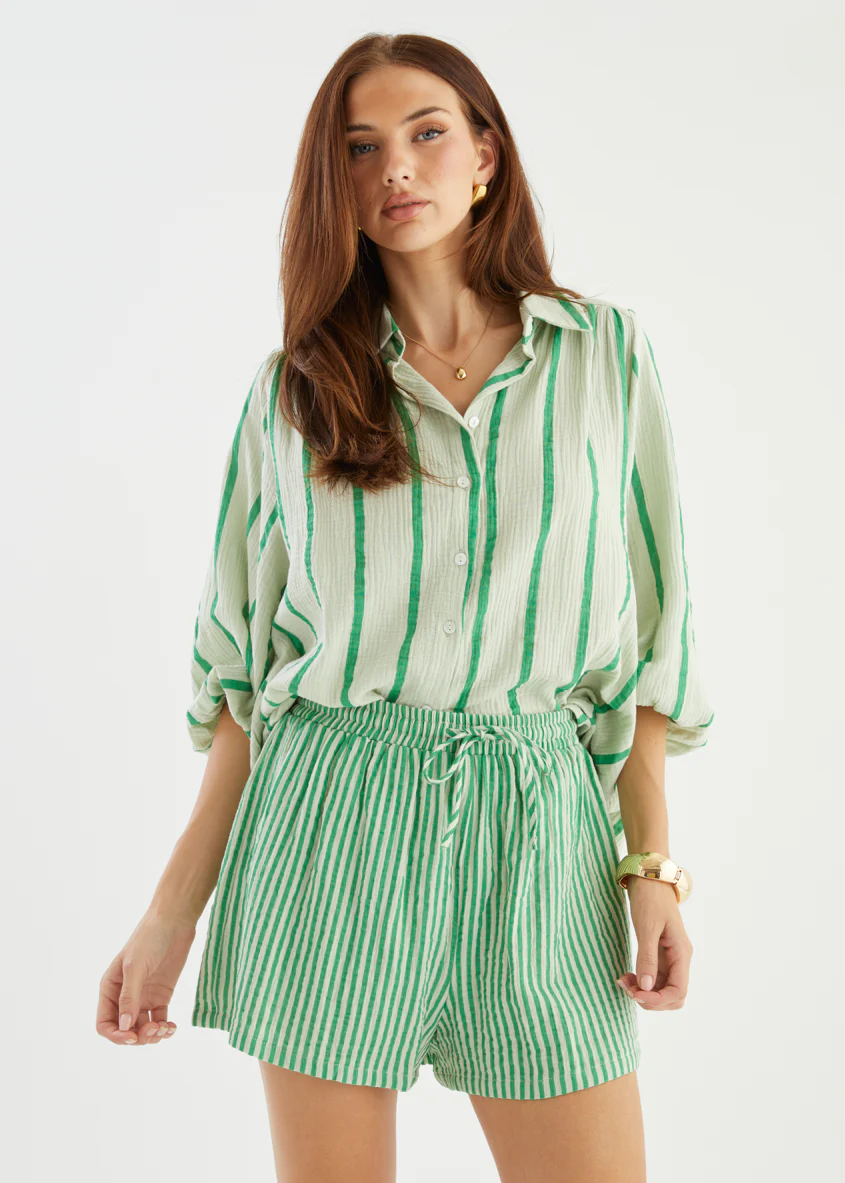 Shelbi Shorts - Apple Stripe - Image 2