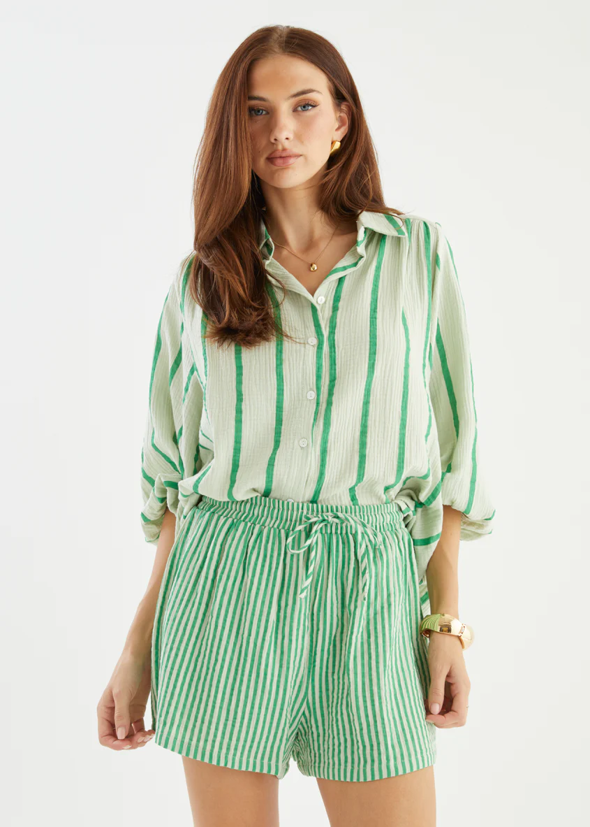 Shelbi Shorts - Apple Stripe - Image 4
