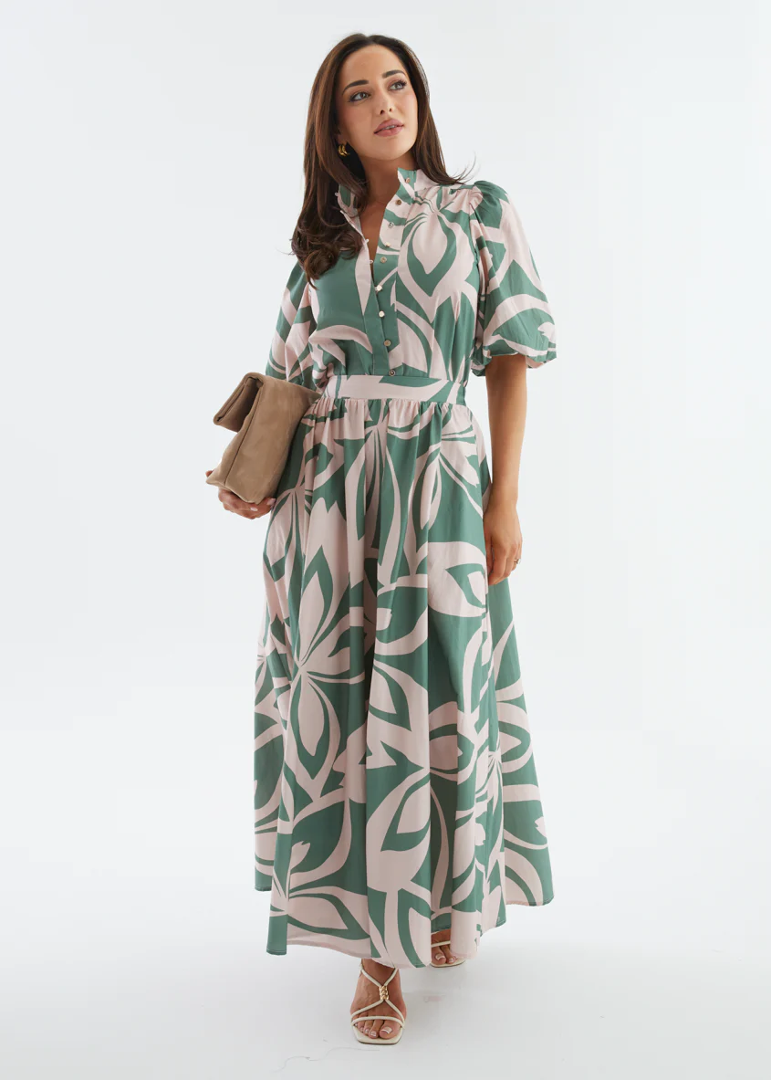 Simone Blouse - Fern Abstract - Image 3