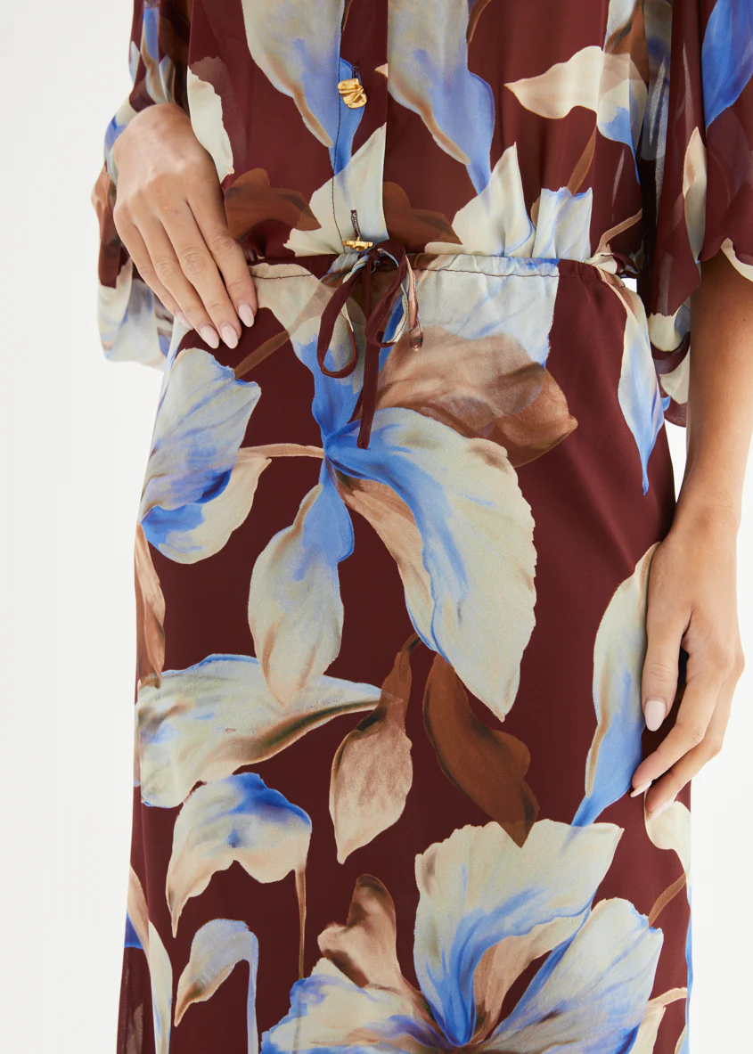 Skyla Maxi Skirt - Burgundy Anya - Image 13