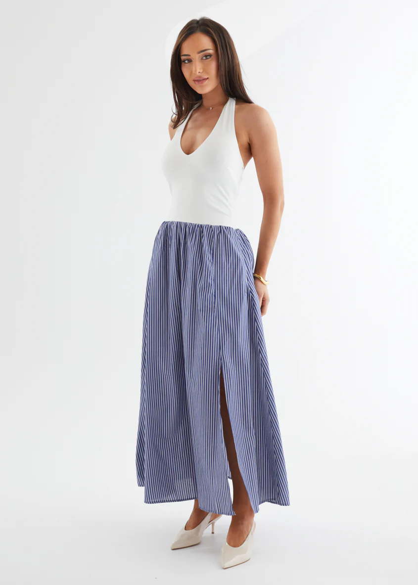 Sunni Maxi Dress - Sky Stripe - Image 13