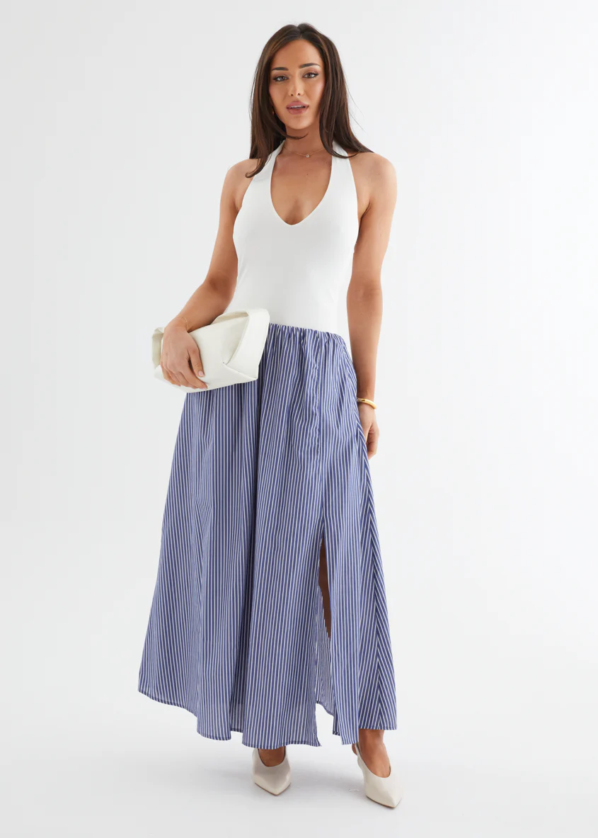 Sunni Maxi Dress - Sky Stripe - Image 4