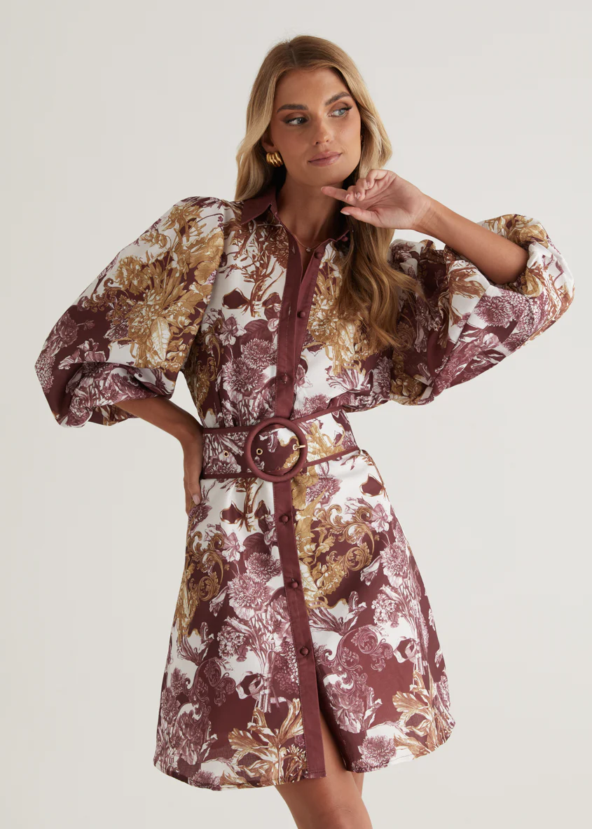 Tavana Dress - Merlot Chateau - Image 17