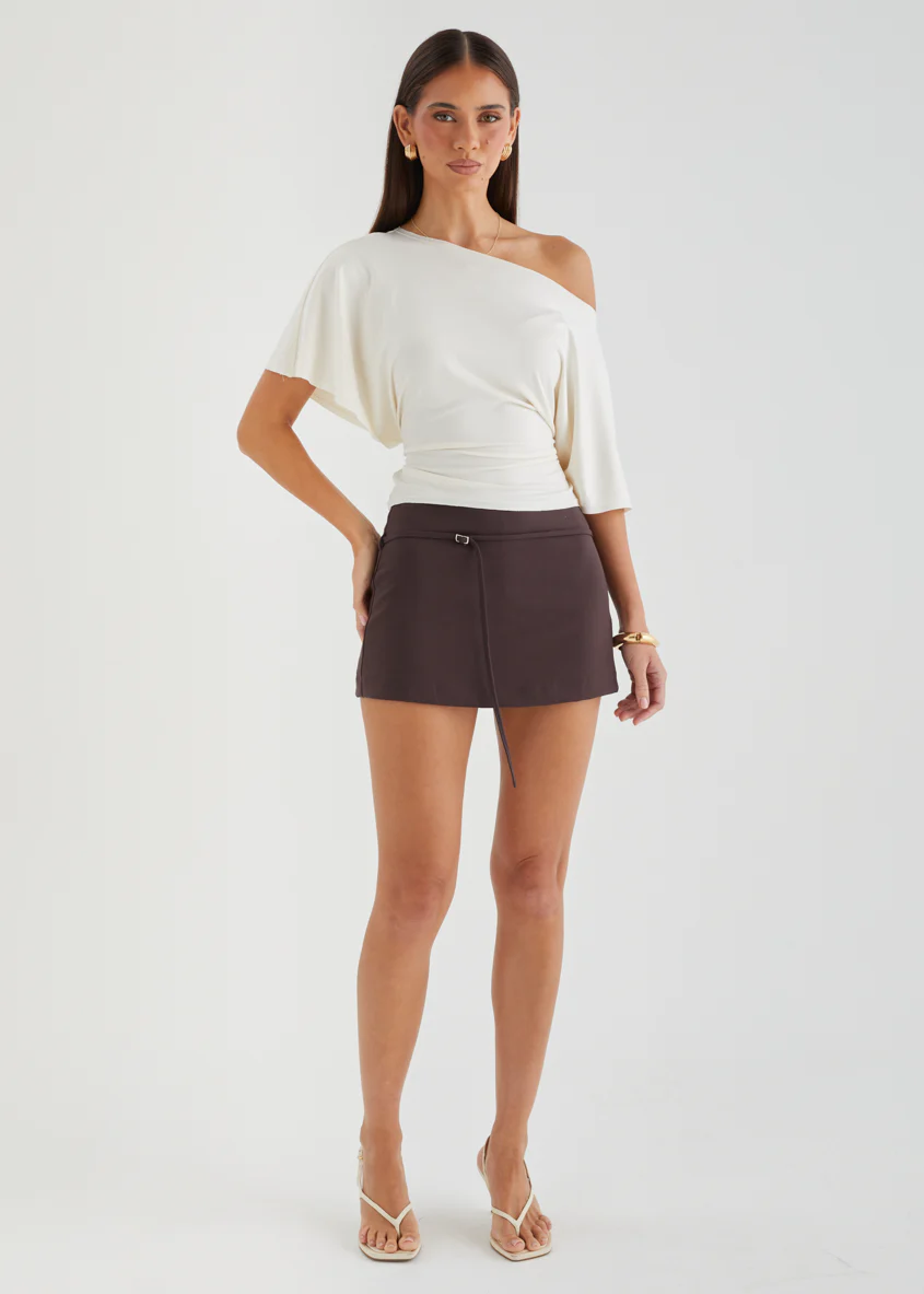 Teegan Tie Top - Ivory - Image 4
