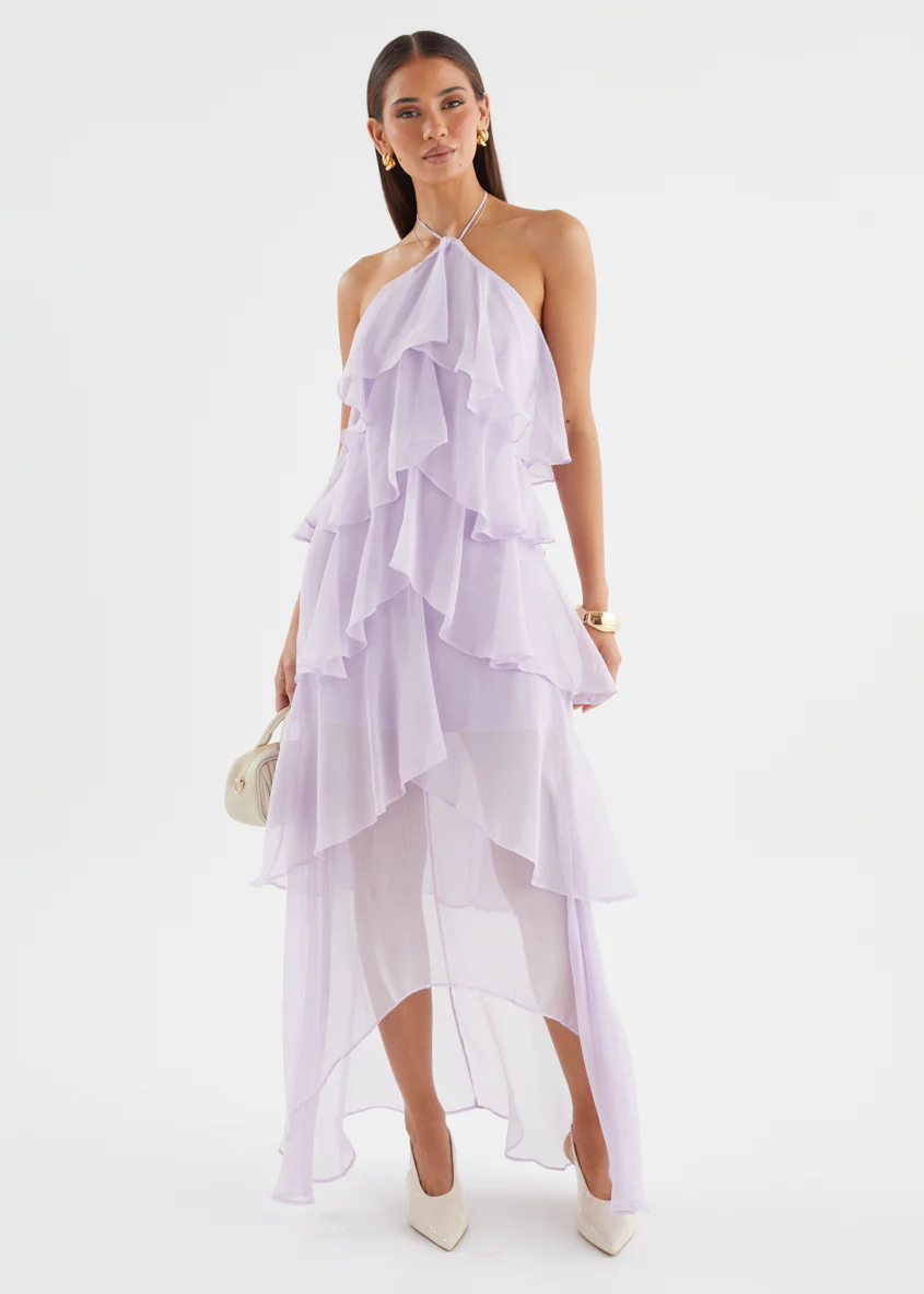 Telaena Halter Maxi Dress - Lilac - Image 3