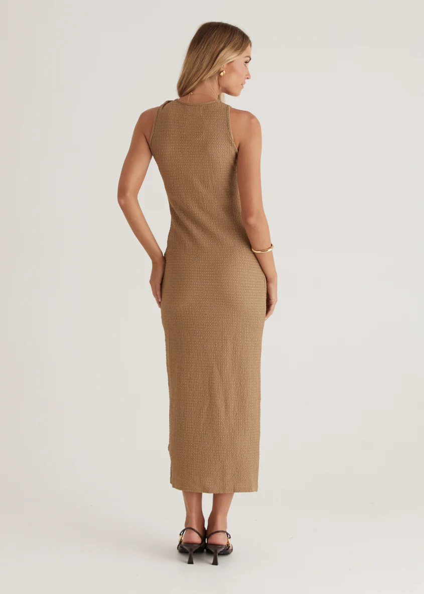 Torie Knit Maxi Dress - Latte - Image 8