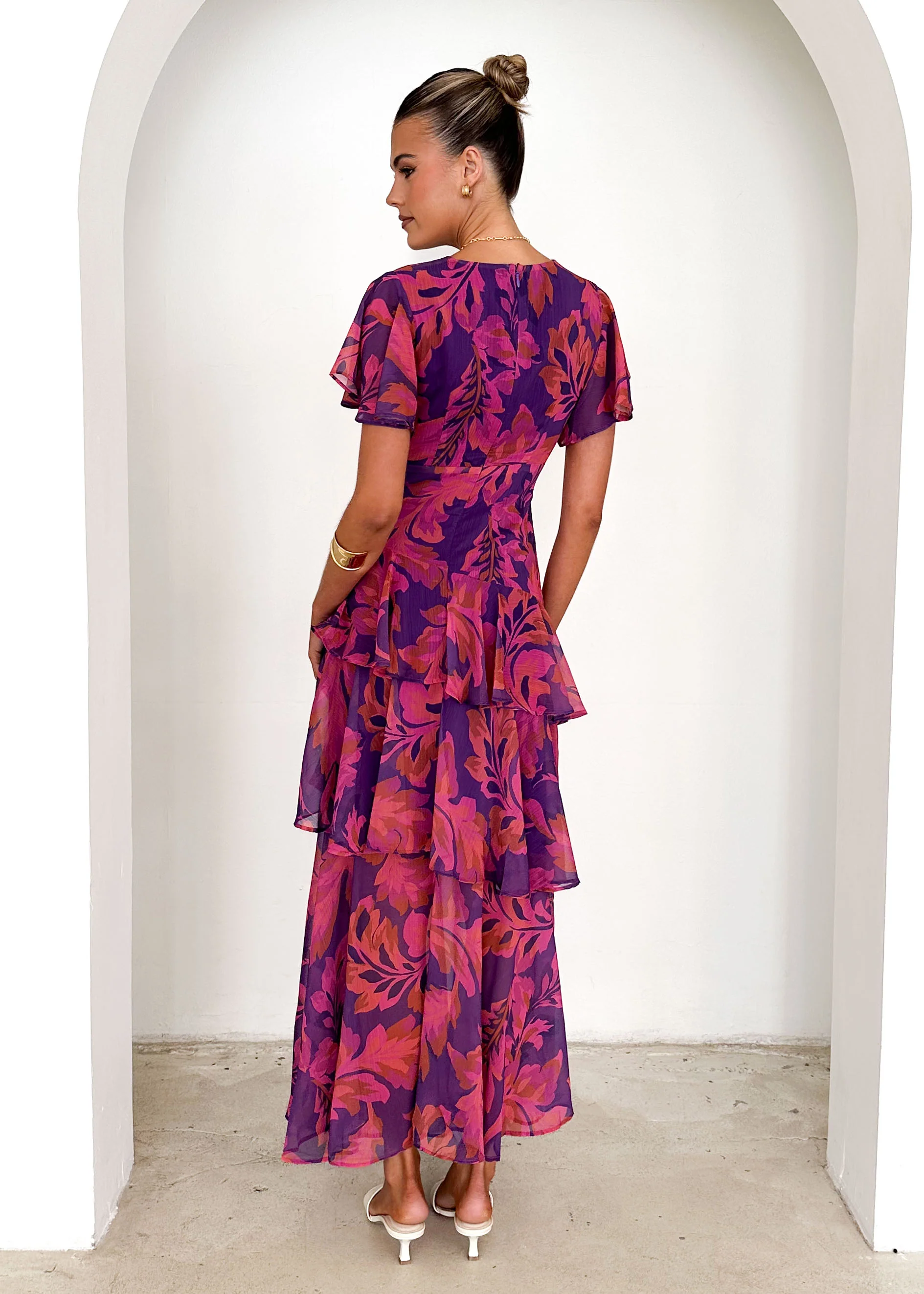 Venezia Maxi Dress - Violet Floral - Image 7