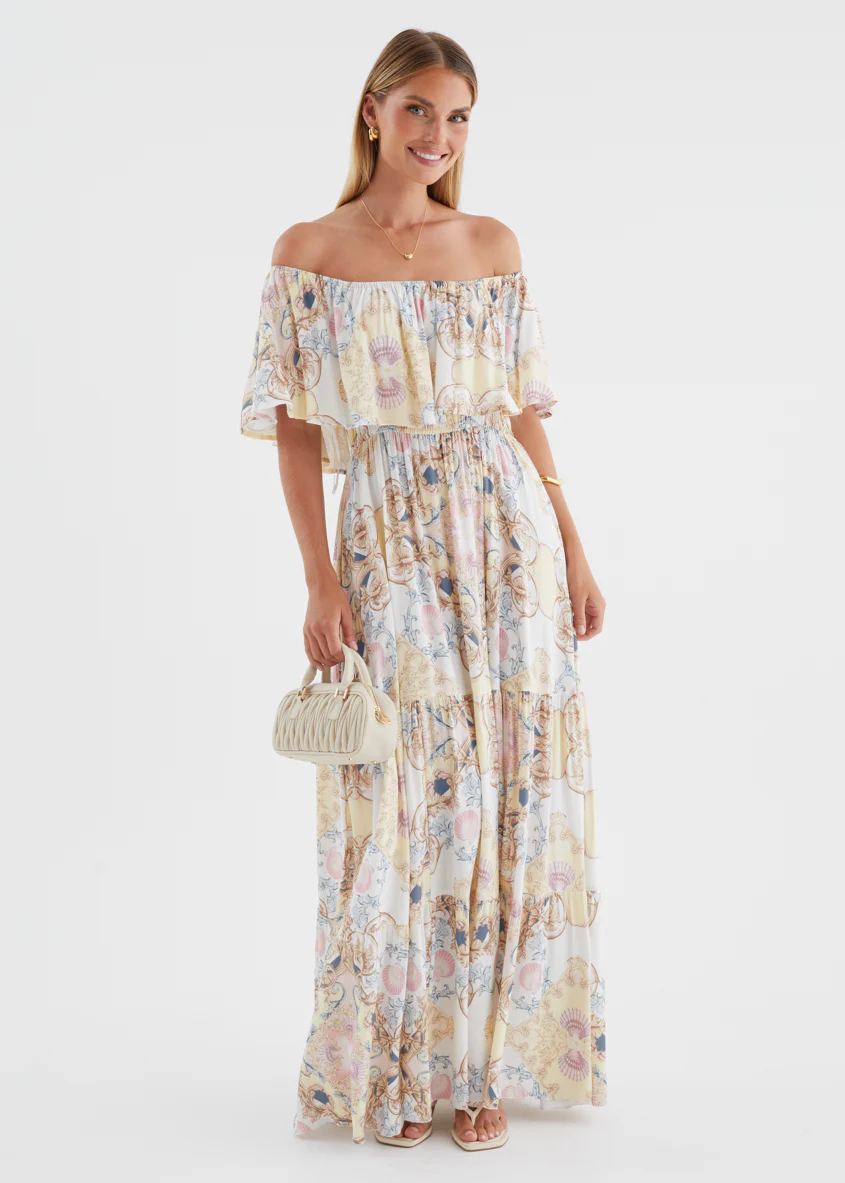 Verah Off Shoulder Maxi Dress - Versailles