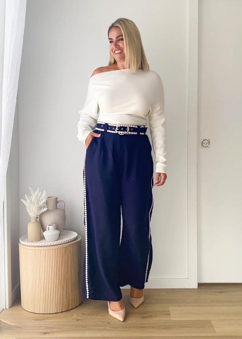 Willowly One Shoulder Knit Top - Off White - Image 5