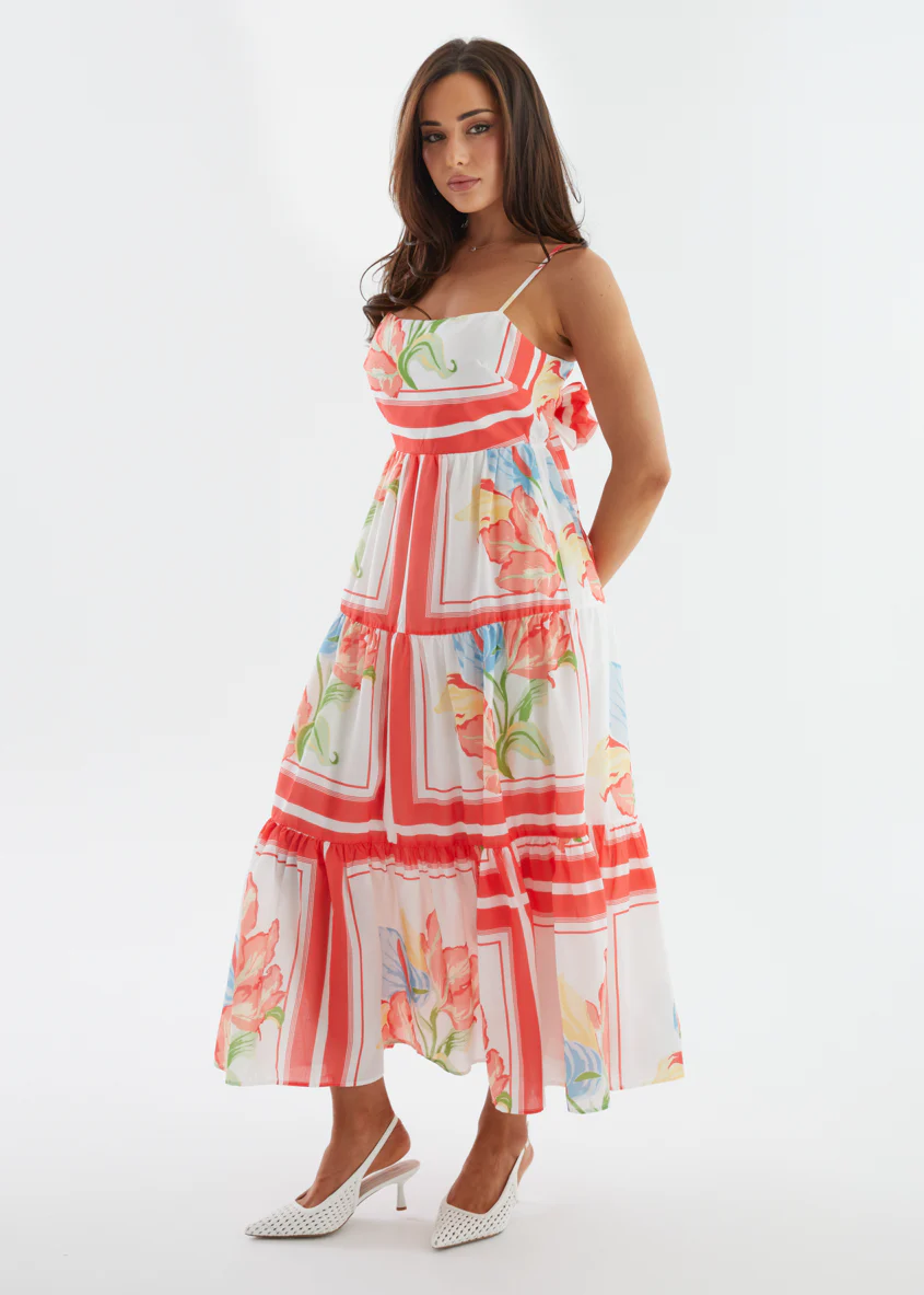 Yulla Maxi Dress - Watermelon Floral - Image 7