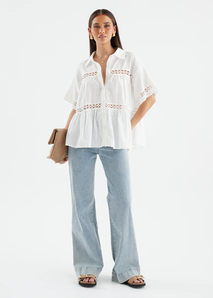Zahra Shirt - Off White - Image 3