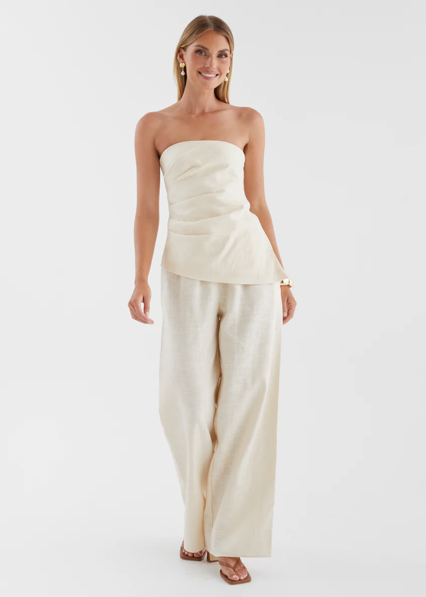 Zeneith Strapless Top - Cream - Image 3