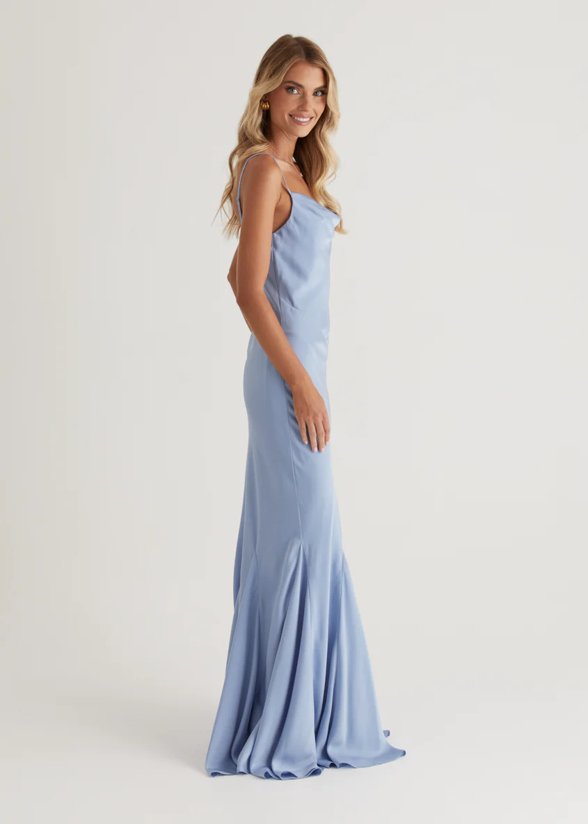 Zita Maxi Dress - Sky Blue - Image 12