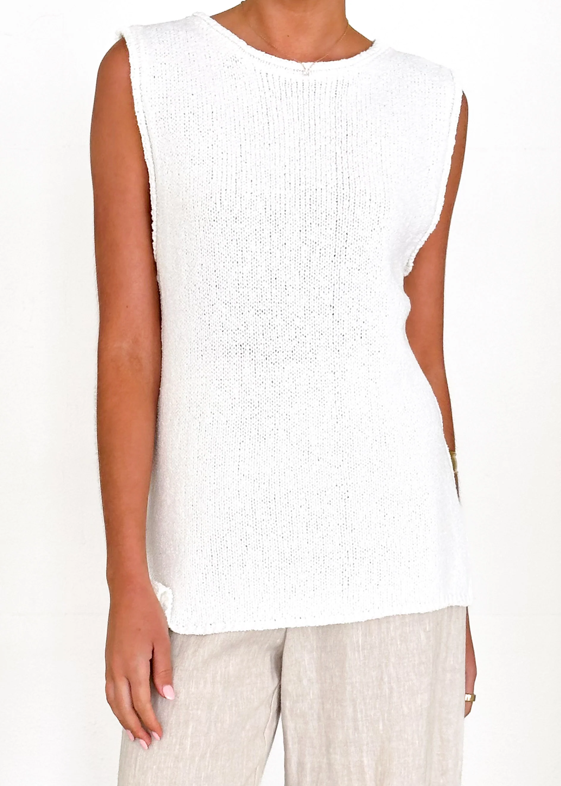 Zoeva Knit Top - Off White - Image 13